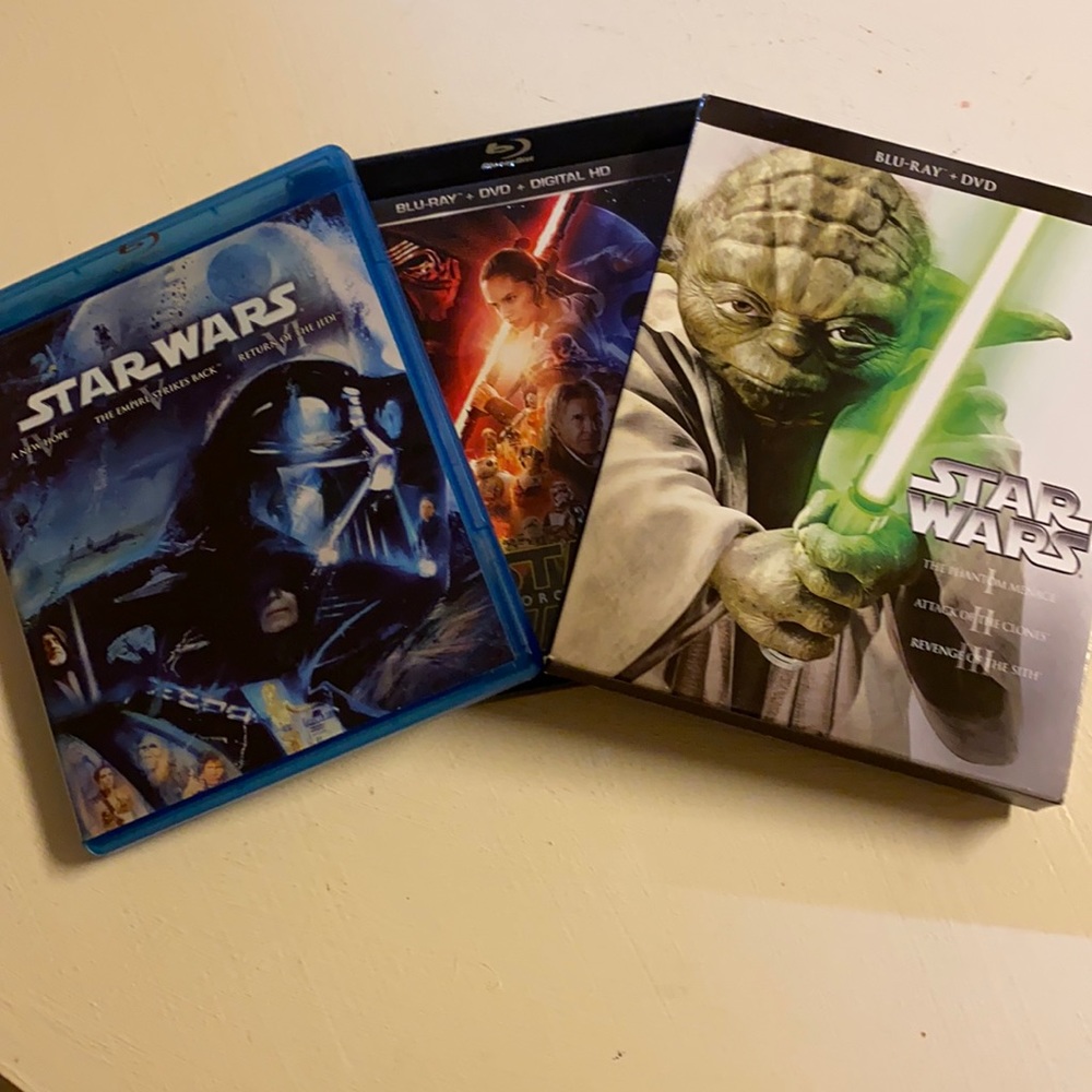 7 Star Wars Movies in Blu Ray Disc